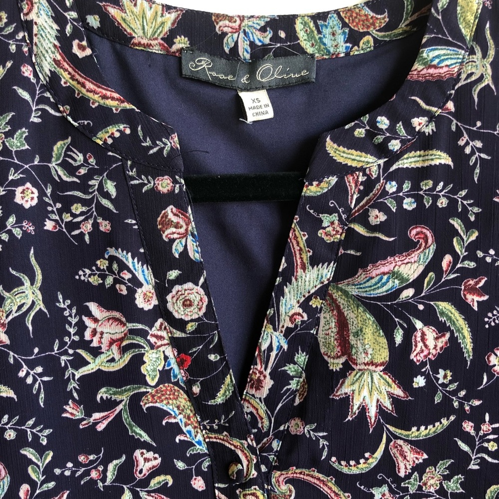 Urban Outfitters Rose&Olive floral print dress XS